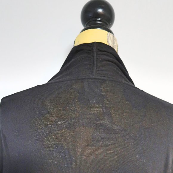 Ann Klein Striped Drape Open Front Cardigan S - Picture 6 of 9